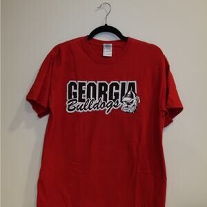 Gildan Red Georgia Bulldogs Short Sleeve Tee